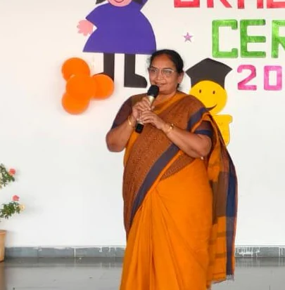 Principal addressing a school gathering